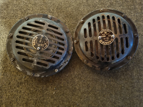 Paar 12v oldtimer bosch hupen - 12v,
